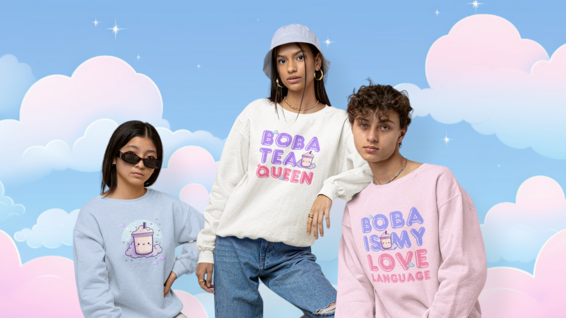 Boba Bubble Sweatshirts