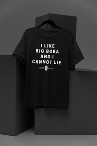 I Like Big Boba & I Cannot Lie Tee, Black & Navy