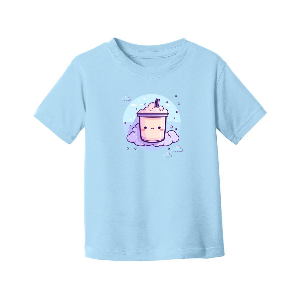 Boba Milk Tea Kids / Toddler Jersey Tee Blue