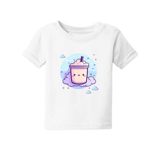 Boba Milk Tea Infant Tee (6-24M) White