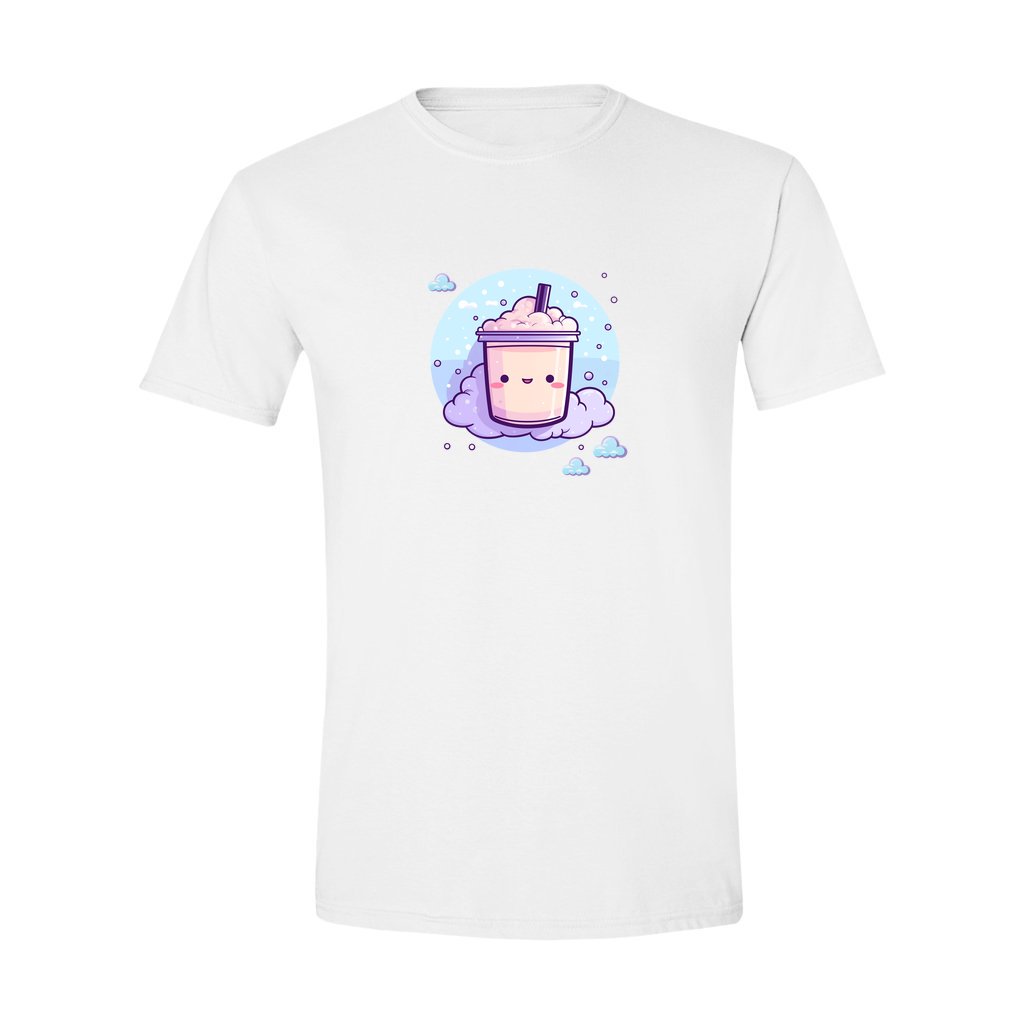 Boba Milk Tea Tee White